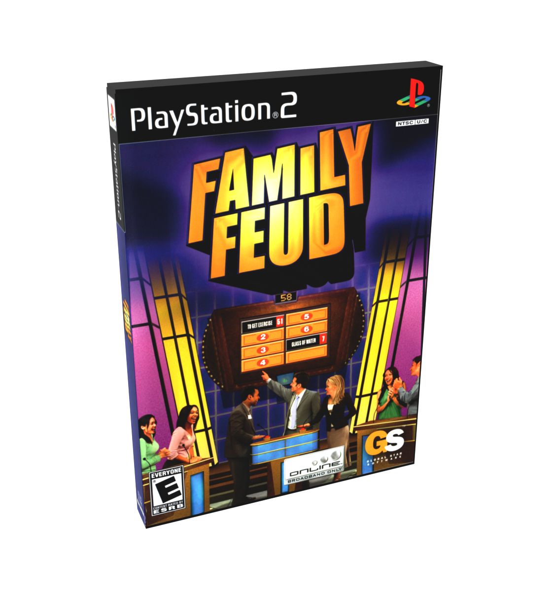 Family Feud | NTSC | Playstation 2 | PS2 | En | Reproduction Case and Booklet - NO GAME