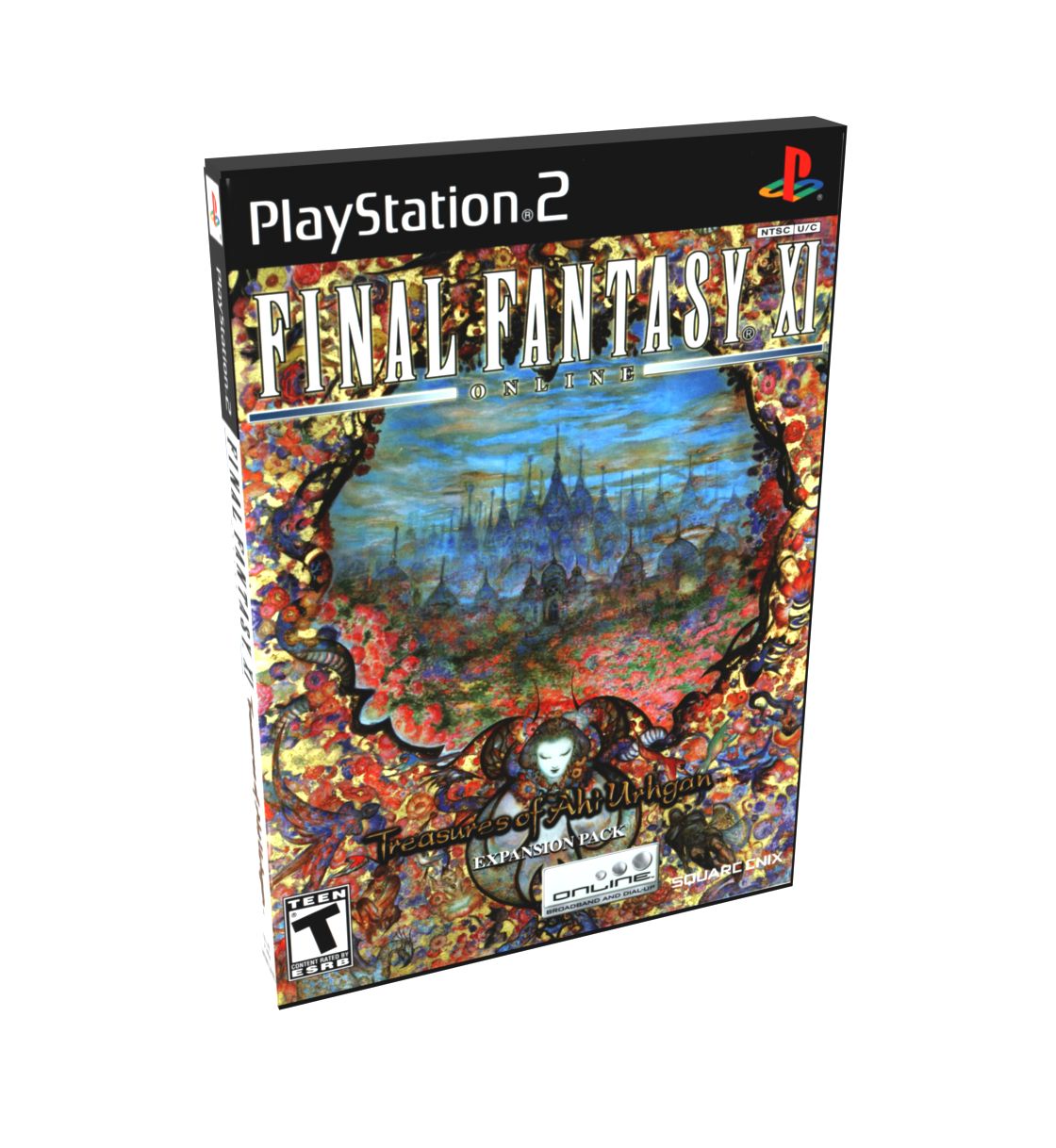 Final Fantasy XI Treasures of Aht Urhgan | NTSC | Playstation 2 | PS2 | En | Reproduction Case and Booklet - NO GAME