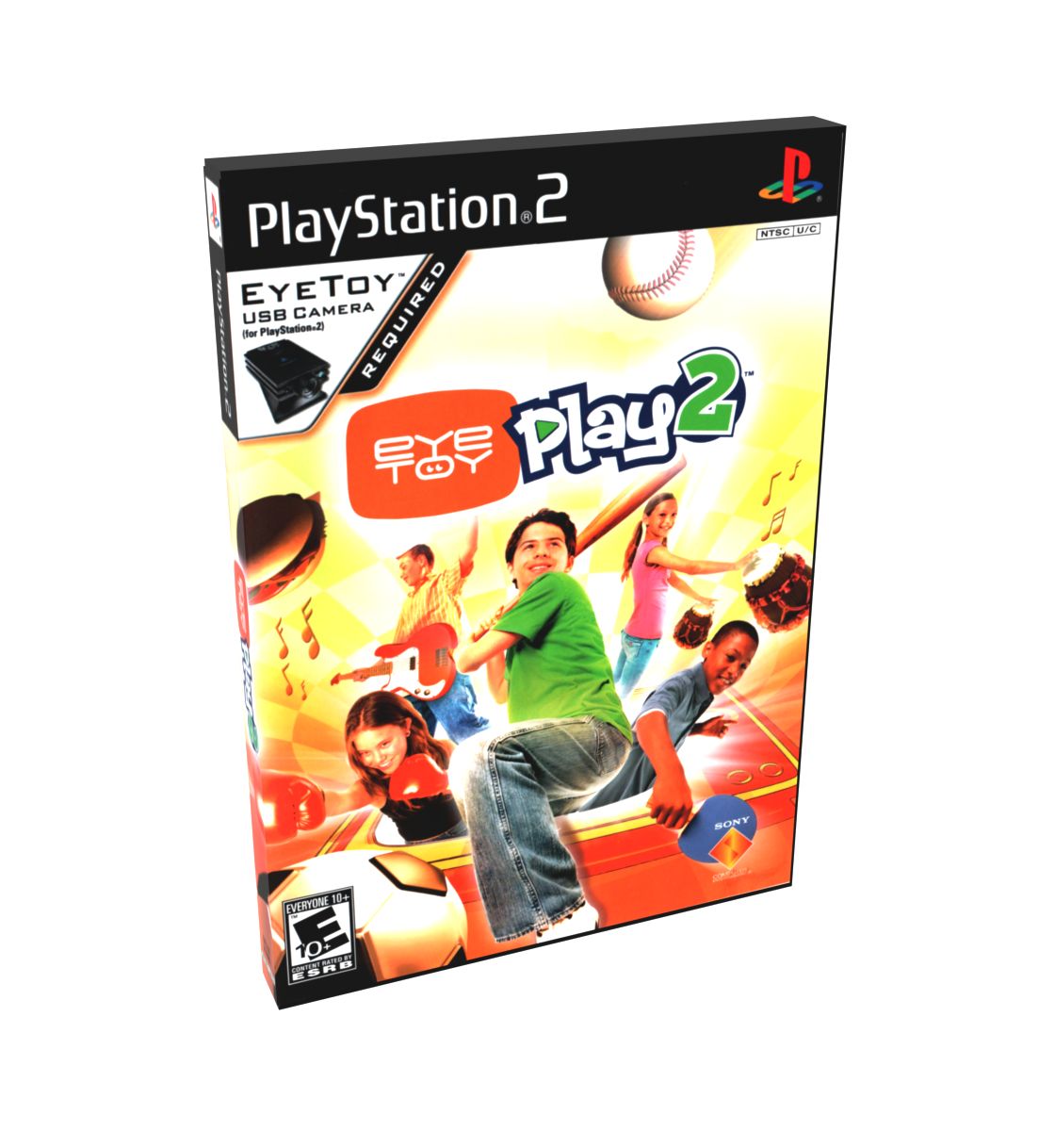 EyeToy Play 2 | NTSC | Playstation 2 | PS2 | En | Reproduction Case and Booklet - NO GAME