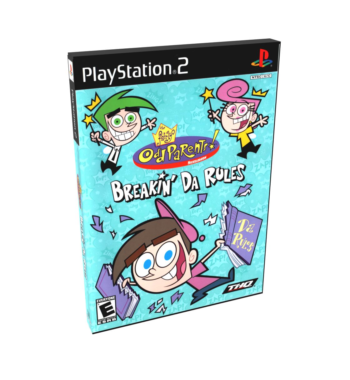 Fairly Odd Parents, The Breakin&#39; Da Rules | NTSC | Playstation 2 | PS2 | En | Reproduction Case and Booklet - NO GAME