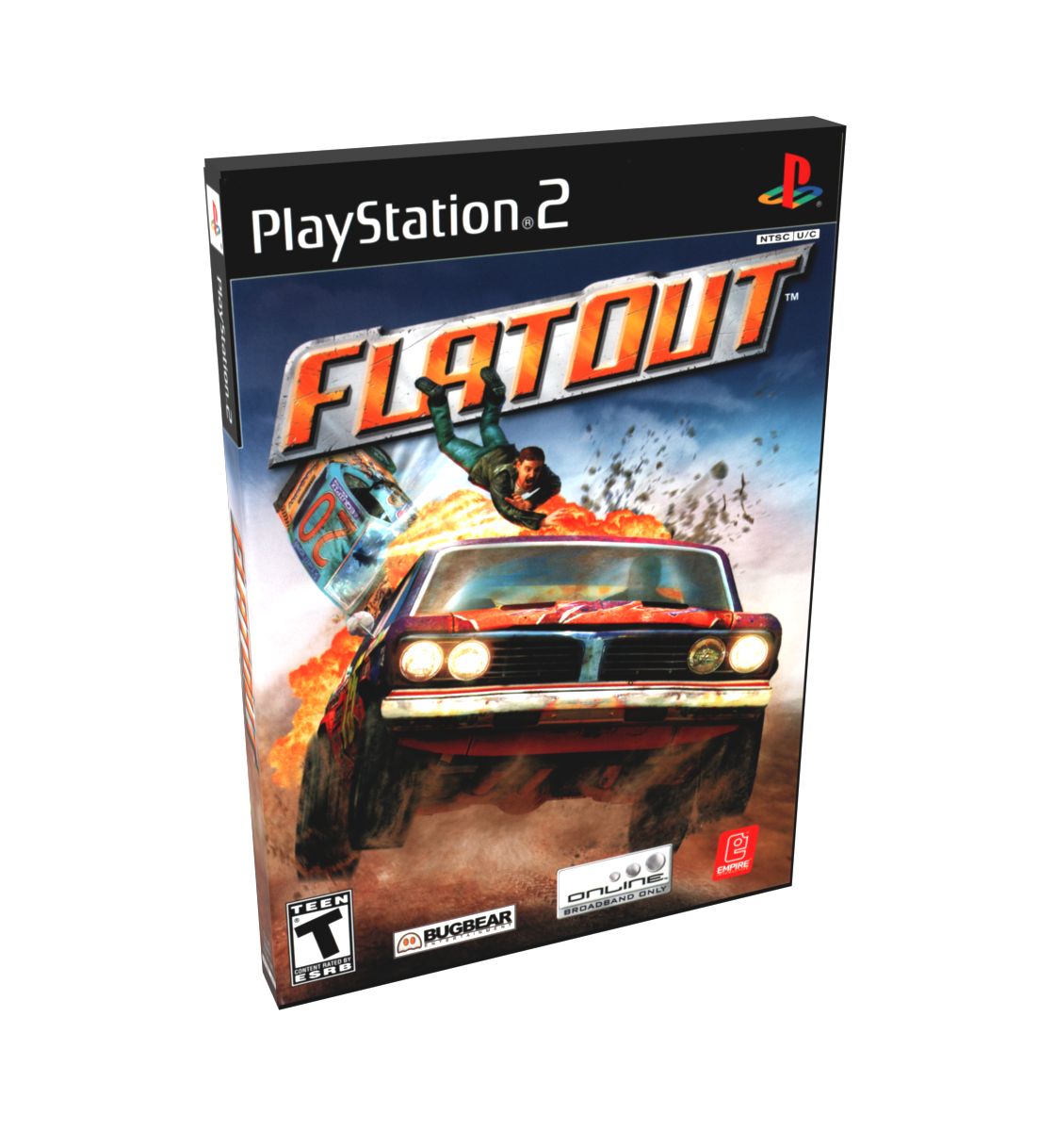FlatOut | NTSC | Playstation 2 | PS2 | En | Reproduction Case and Booklet - NO GAME