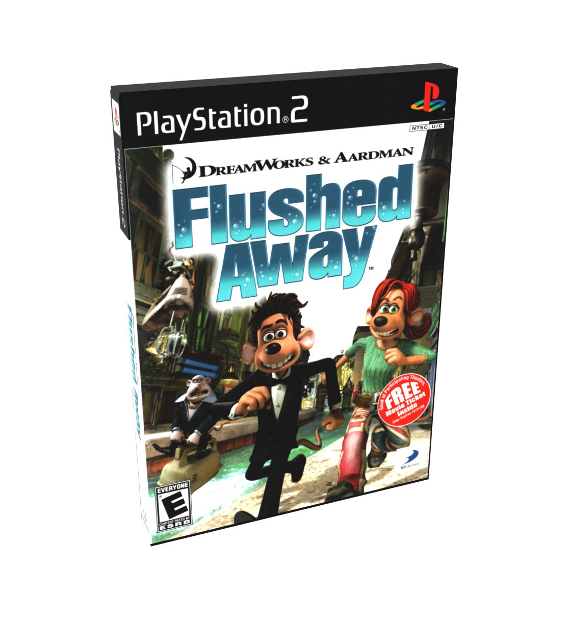 Flushed Away (Movie) | NTSC | Playstation 2 | PS2 | En | Reproduction Case and Booklet - NO GAME
