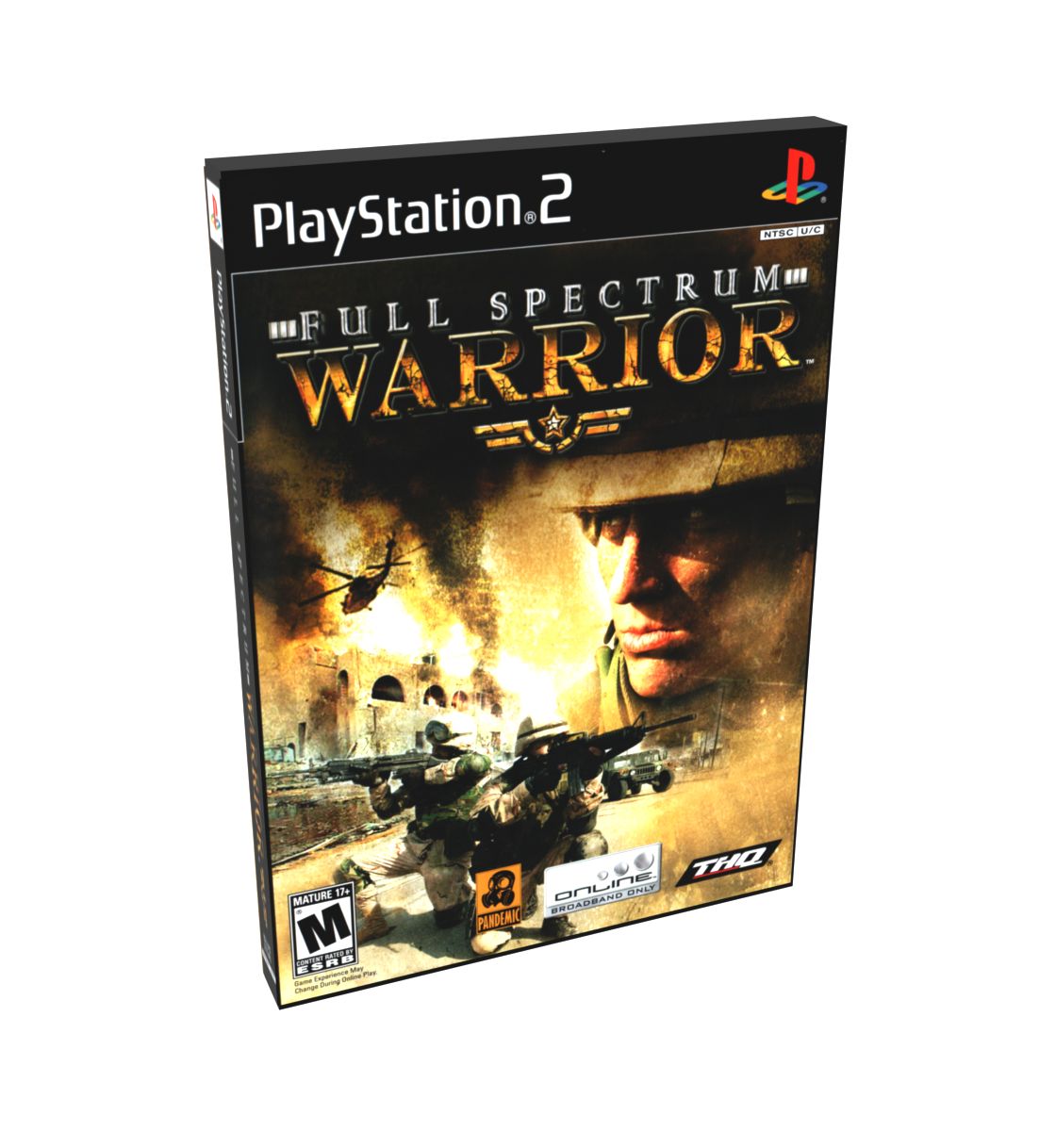Full Spectrum Warrior | NTSC | Playstation 2 | PS2 | En | Reproduction Case and Booklet - NO GAME