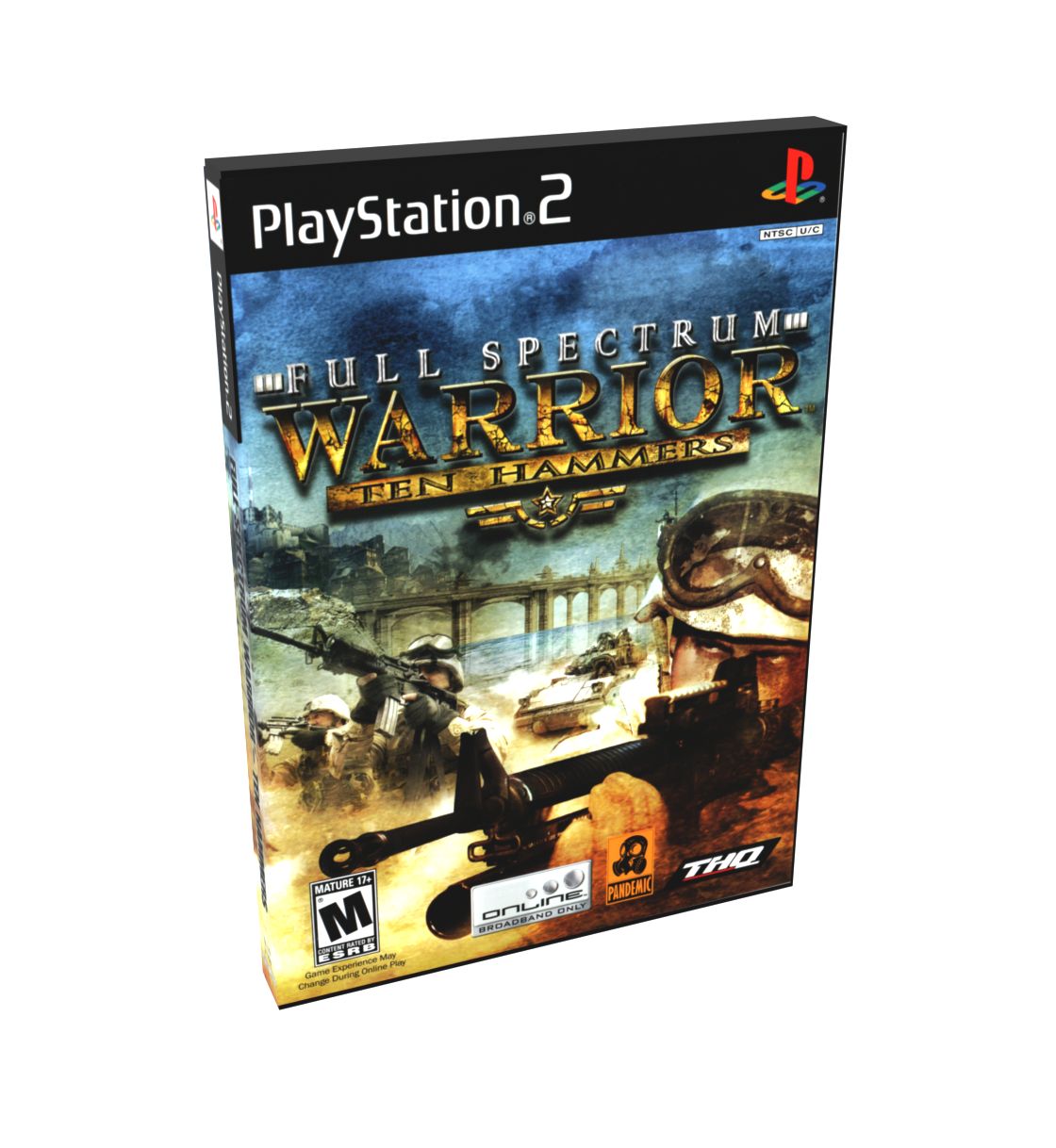 Full Spectrum Warrior Ten Hammers | NTSC | Playstation 2 | PS2 | En | Reproduction Case and Booklet - NO GAME