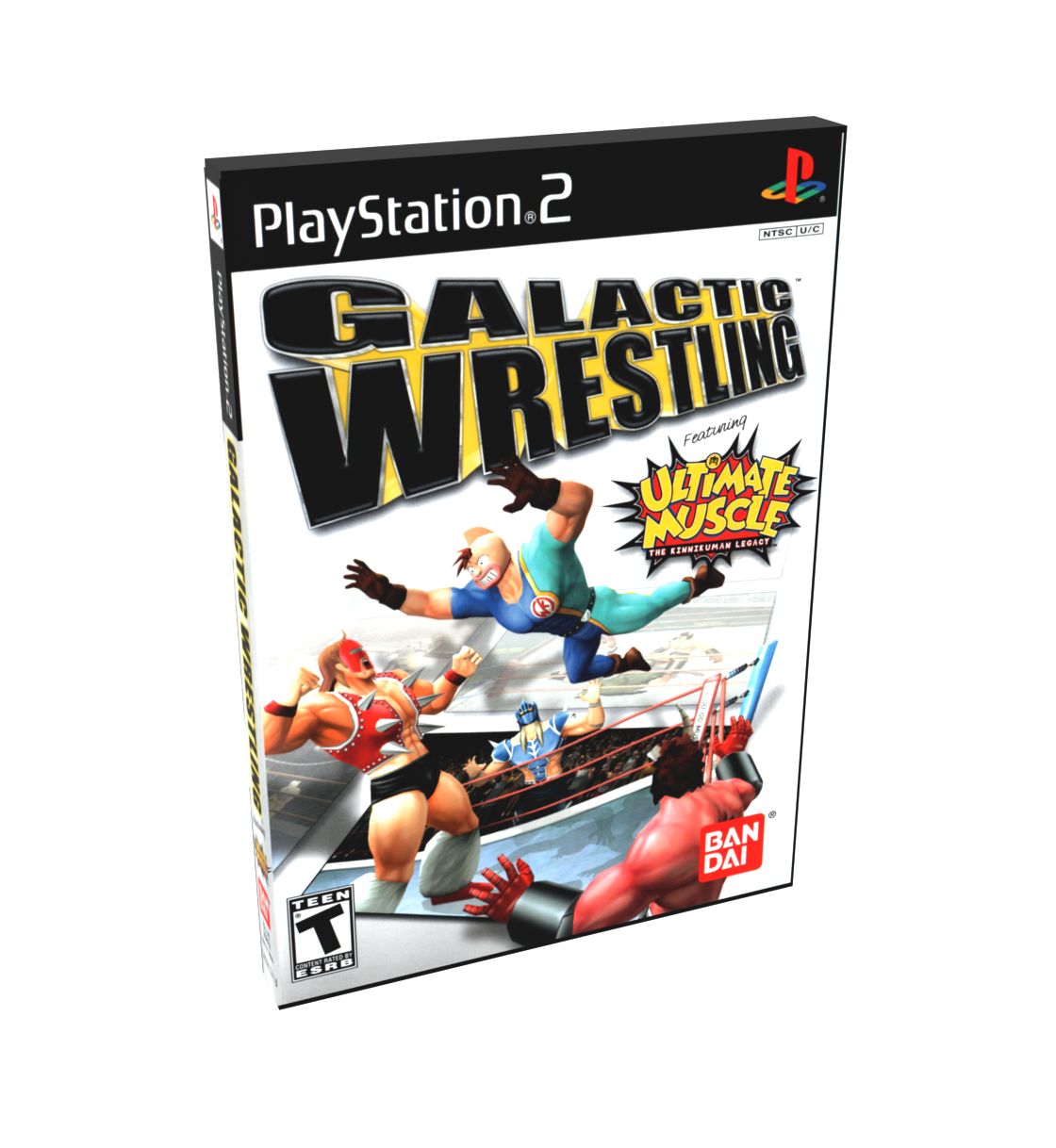 Galactic Wrestling Featuring Ultimate Muscle | NTSC | Playstation 2 | PS2 | En | Reproduction Case and Booklet - NO GAME