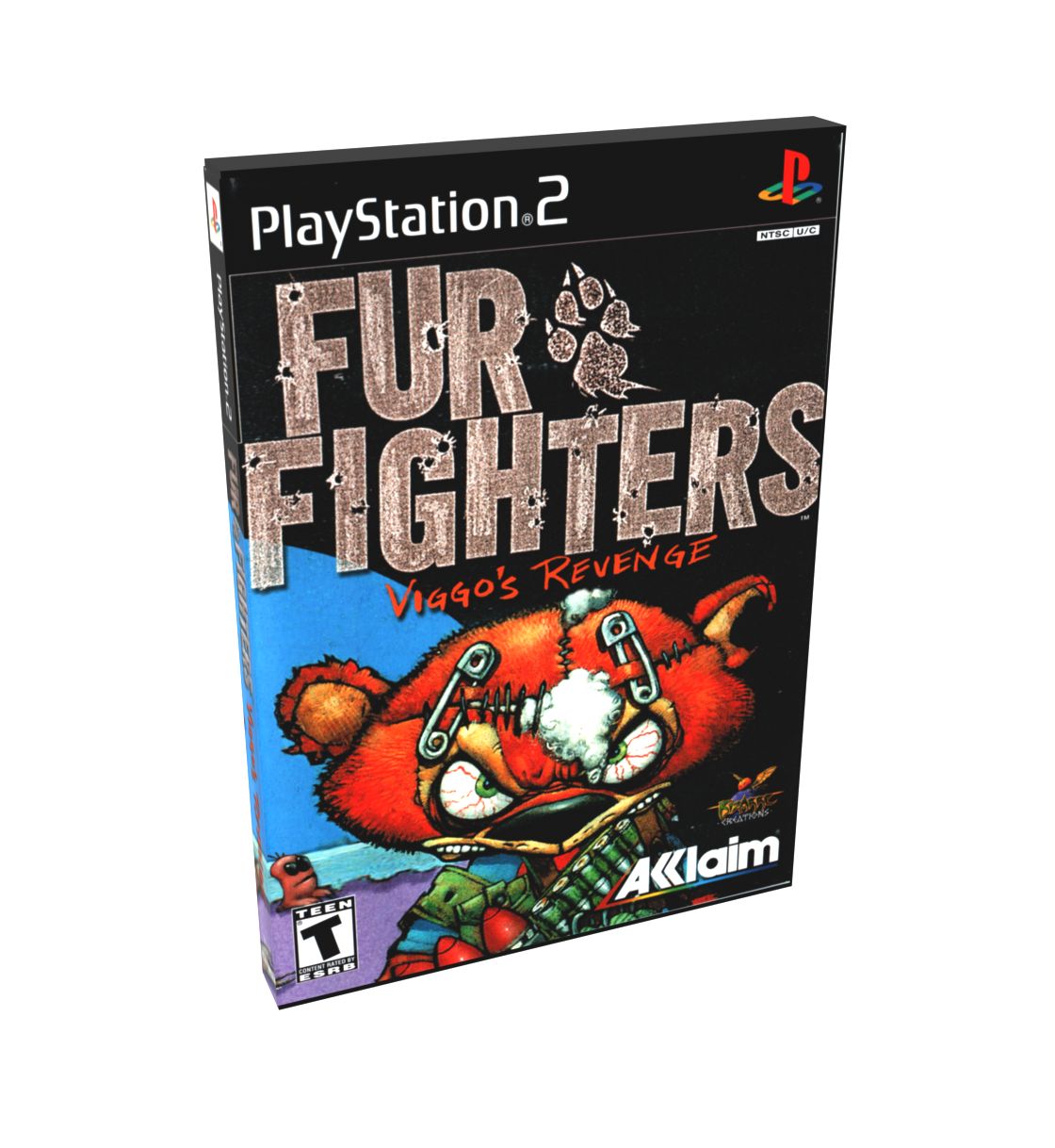 Fur Fighters Viggo&#39;s Revenge | NTSC | Playstation 2 | PS2 | En | Reproduction Case and Booklet - NO GAME