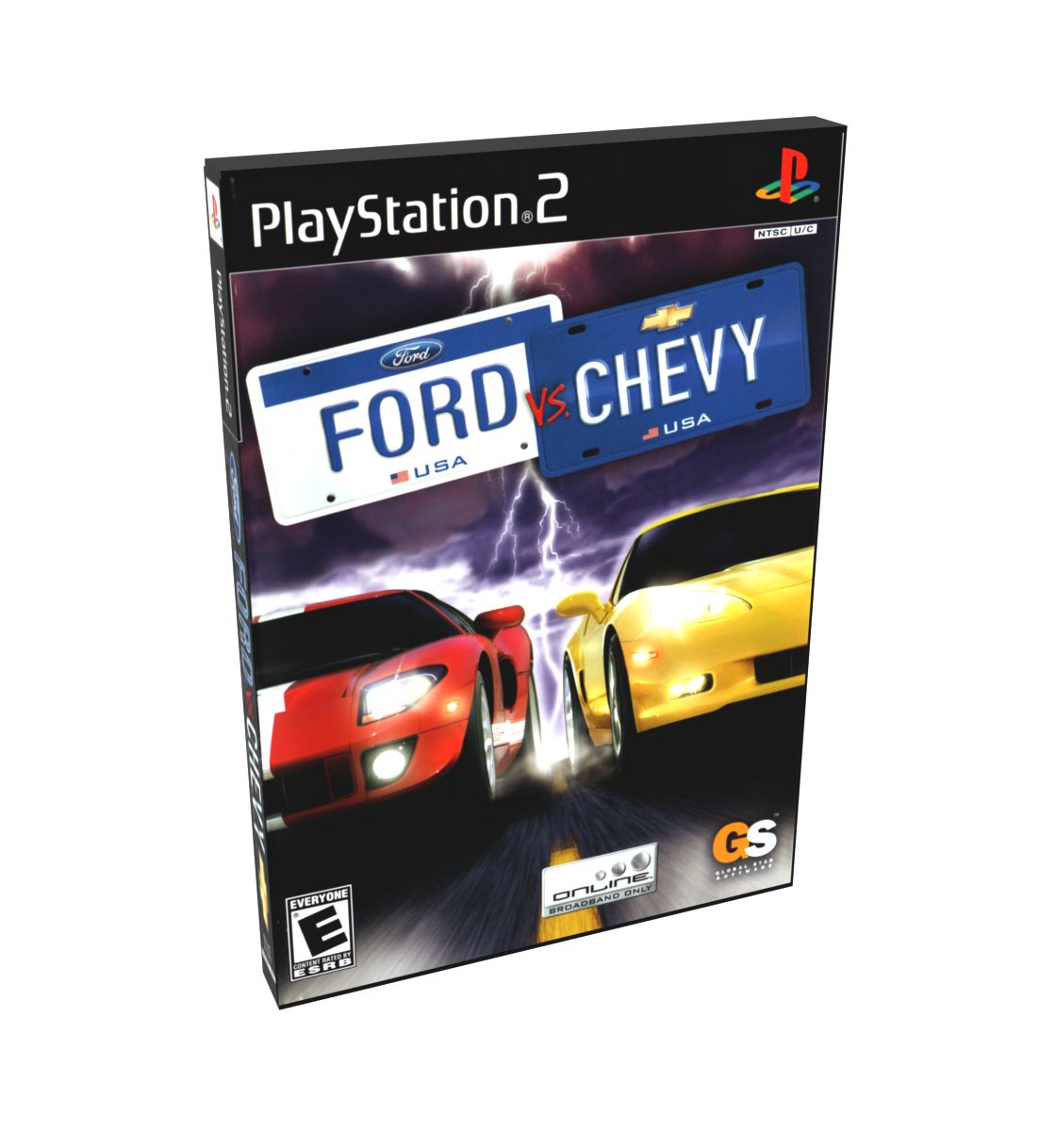 Ford vs. Chevy | NTSC | Playstation 2 | PS2 | En | Reproduction Case and Booklet - NO GAME