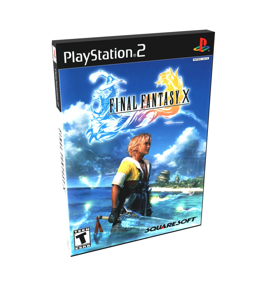 Final Fantasy X (Squaresoft) | NTSC | Playstation 2 | PS2 | En | Reproduction Case and Booklet - NO GAME