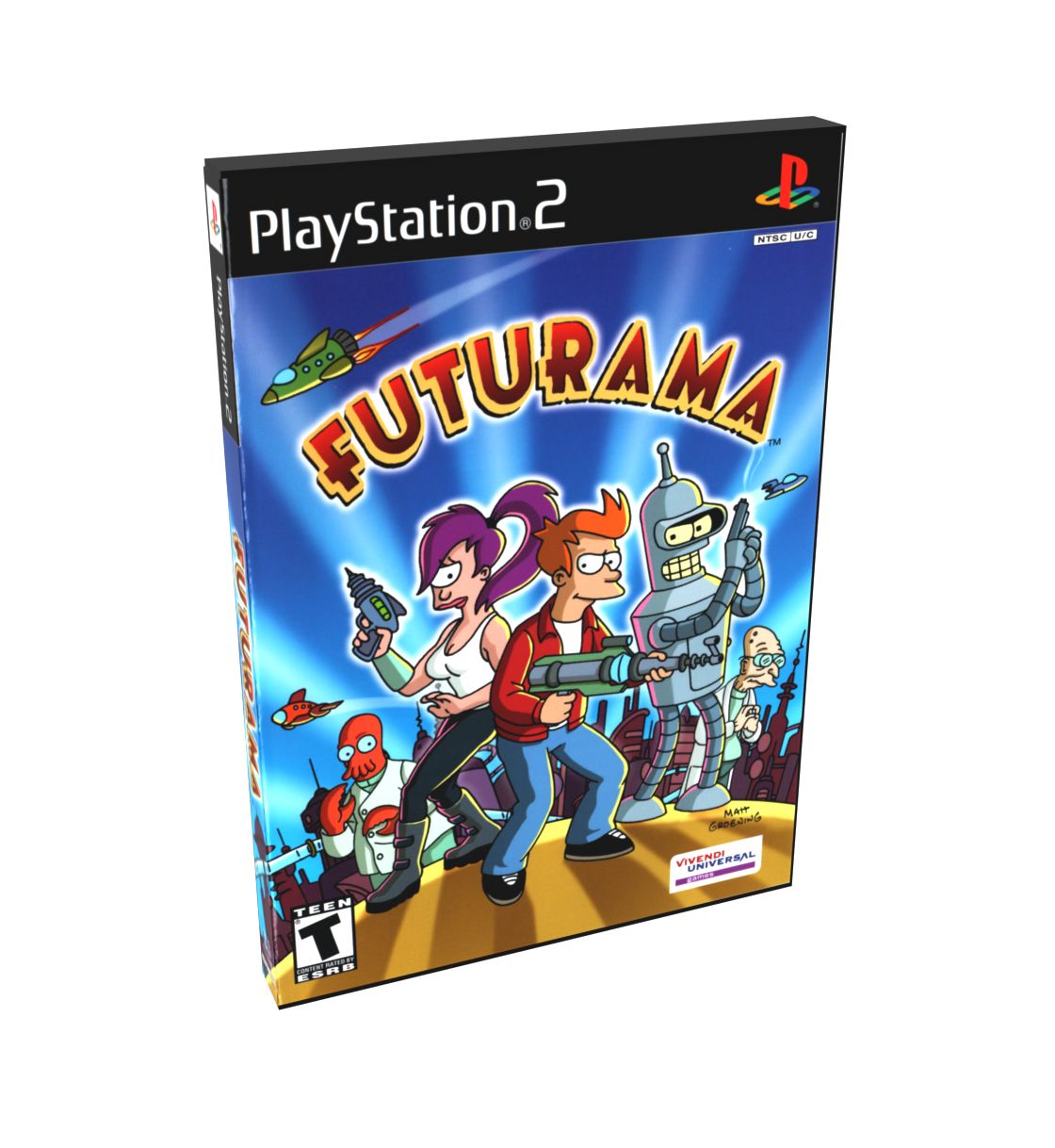 Futurama | NTSC | Playstation 2 | PS2 | En | Reproduction Case and Booklet - NO GAME
