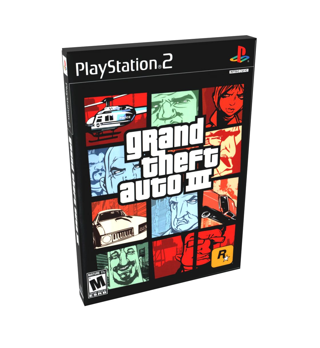 Grand Theft Auto III (Grand Theft Auto The Trilogy multi) | NTSC | Playstation 2 | PS2 | En | Reproduction Case and Booklet - NO GAME