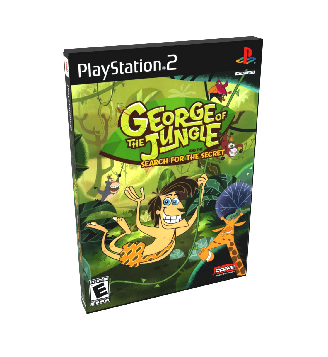 George of the Jungle and the Search for the Secret | NTSC | Playstation 2 | PS2 | En | Reproduction Case and Booklet - NO GAME