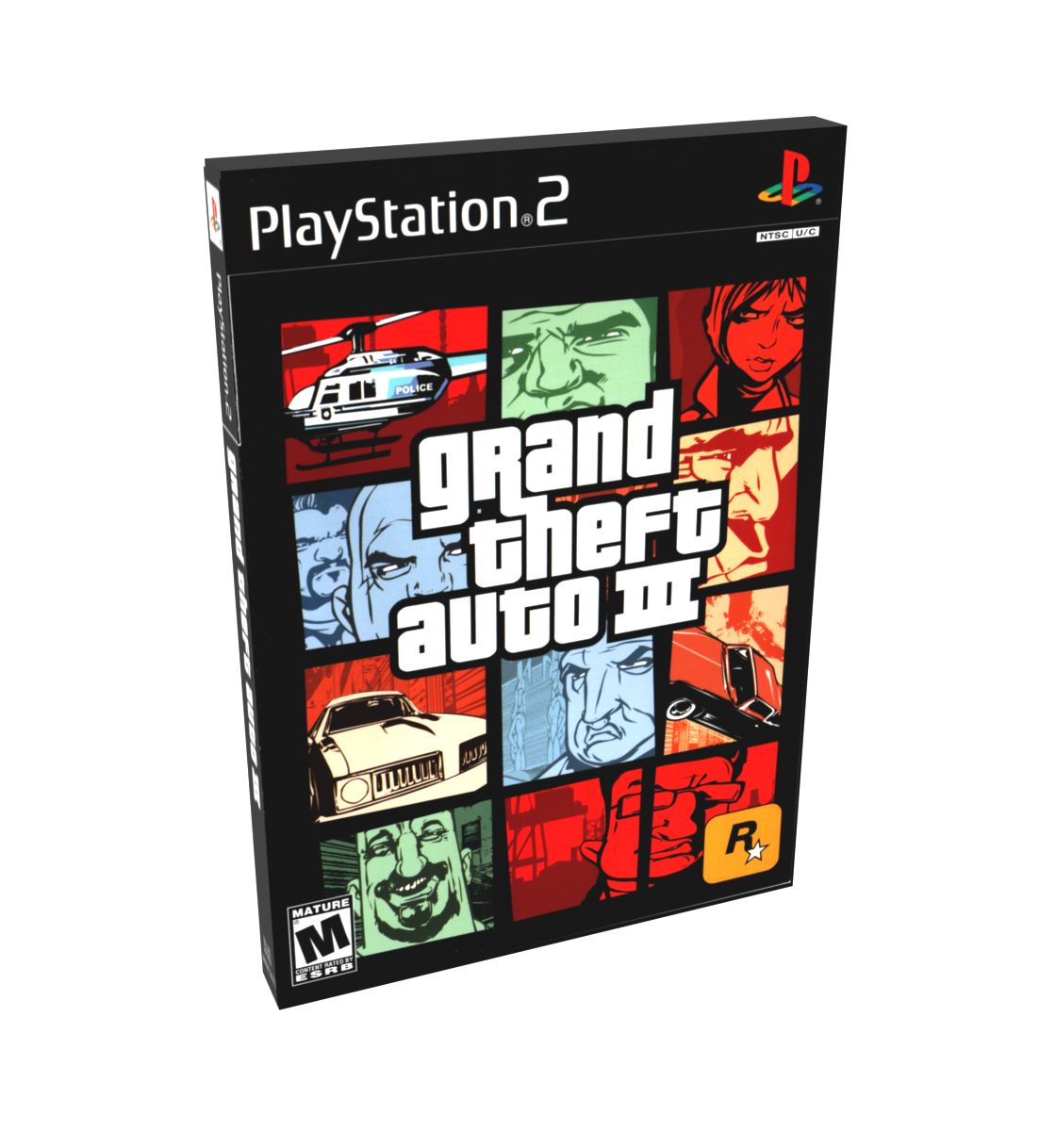 Grand Theft Auto III | NTSC | Playstation 2 | PS2 | En | Reproduction Case and Booklet - NO GAME