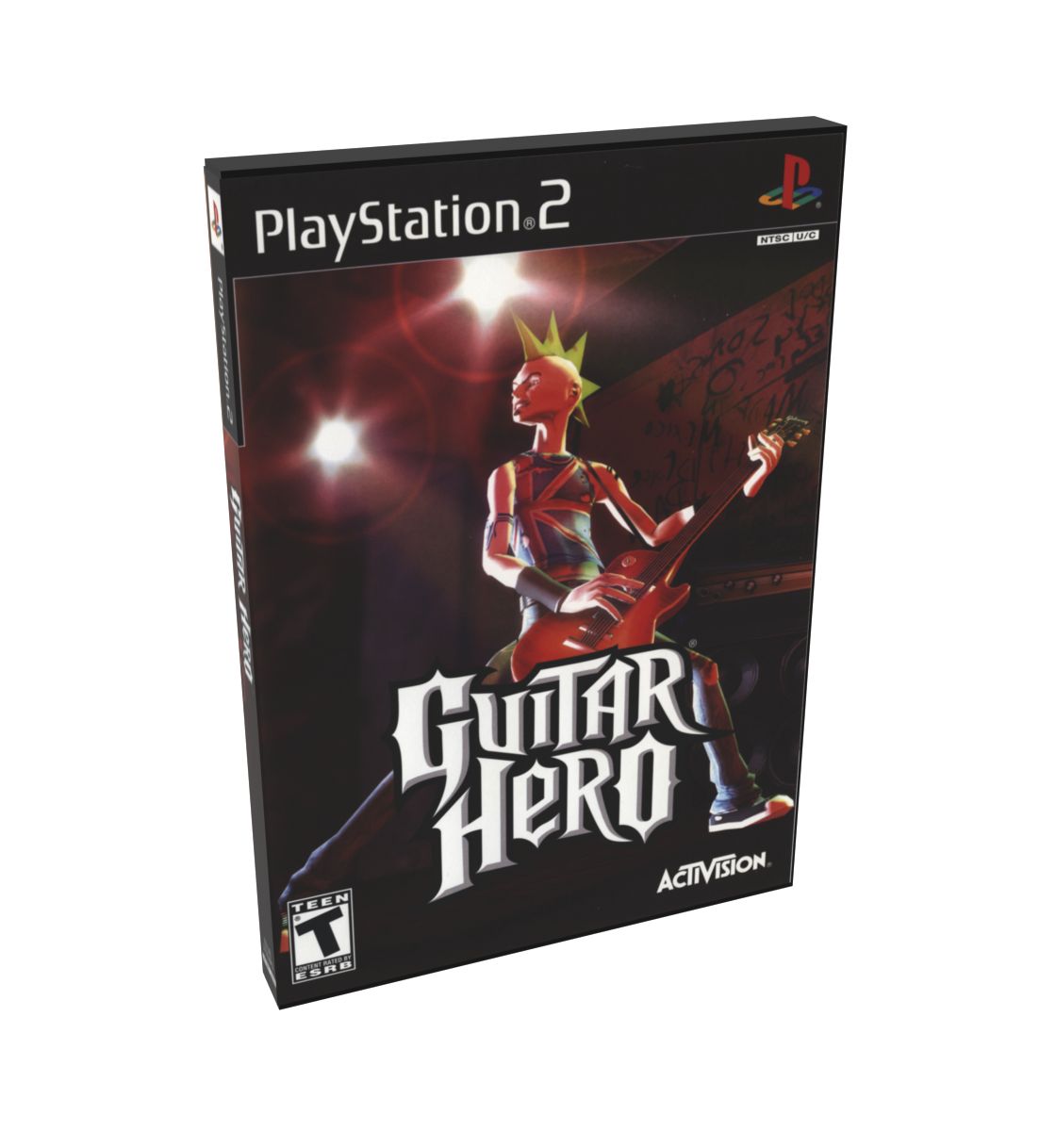 Guitar Hero (Guitar Hero multi) | NTSC | Playstation 2 | PS2 | En | Reproduction Case and Booklet - NO GAME