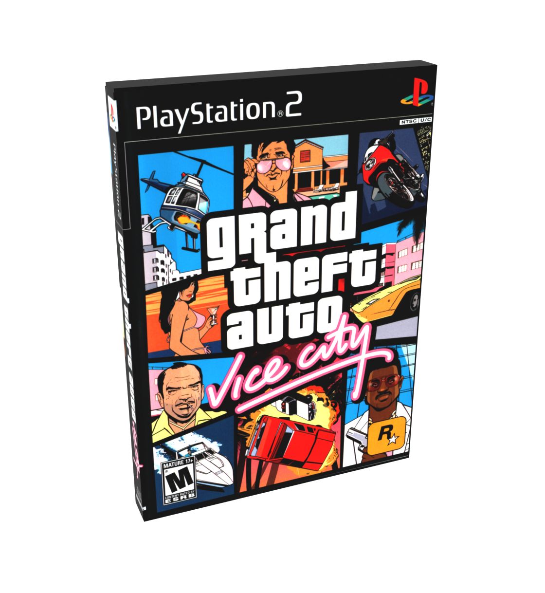 Grand Theft Auto Vice City (Grand Theft Auto The Trilogy multi) | NTSC | Playstation 2 | PS2 | En | Reproduction Case and Booklet - NO GAME