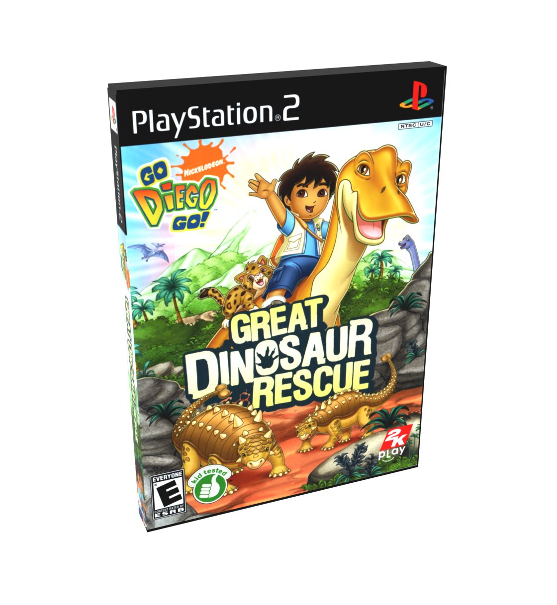 Go Diego Go Great Dinosaur Rescue | NTSC | Playstation 2 | PS2 | En | Reproduction Case and Booklet - NO GAME