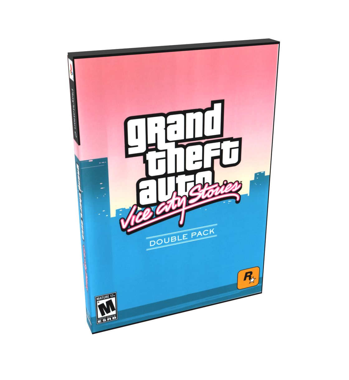 Grand Theft Auto Vice City Stories (Grand Theft Auto Stories Double Pack multi) | NTSC | Playstation 2 | PS2 | En | Reproduction Case and Booklet - NO GAME