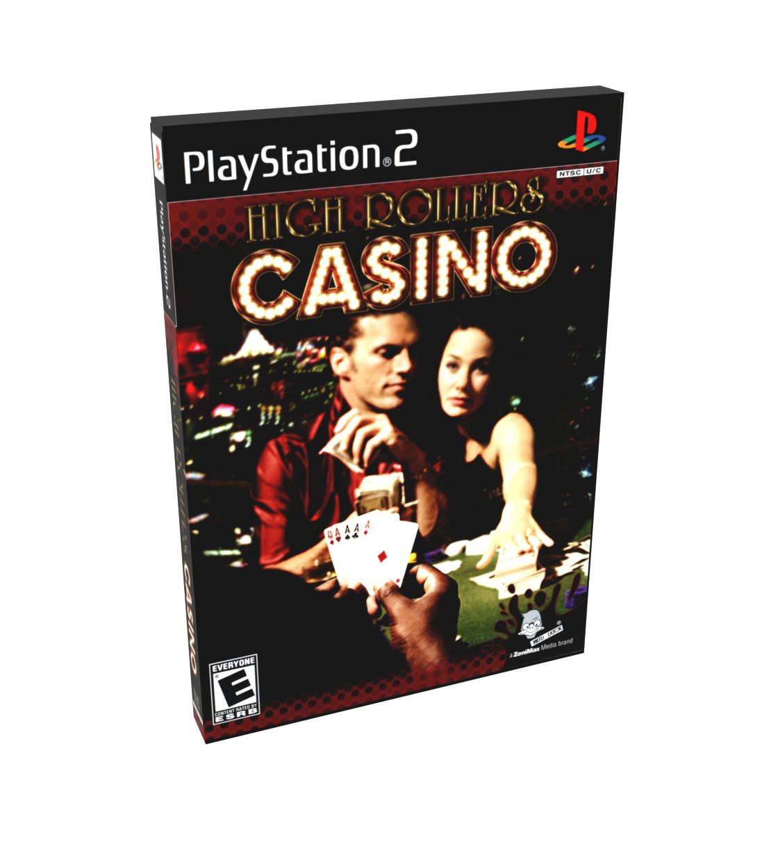 High Rollers Casino | NTSC | Playstation 2 | PS2 | En | Reproduction Case and Booklet - NO GAME