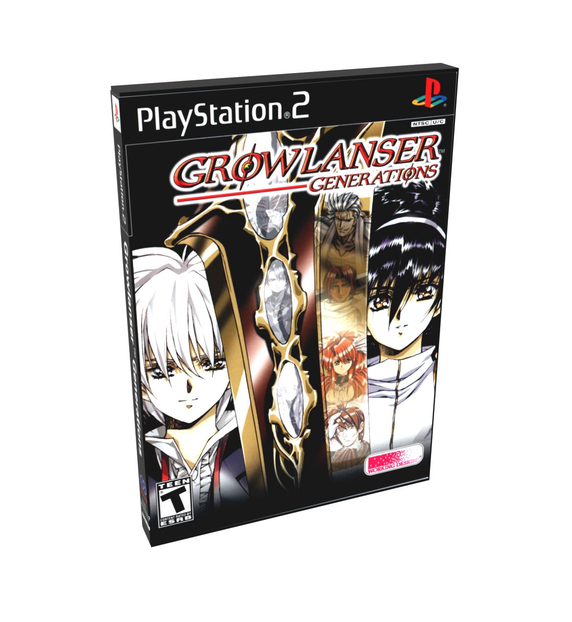 Growlanser Generations (inside) | NTSC | Playstation 2 | PS2 | En | Reproduction Case and Booklet - NO GAME