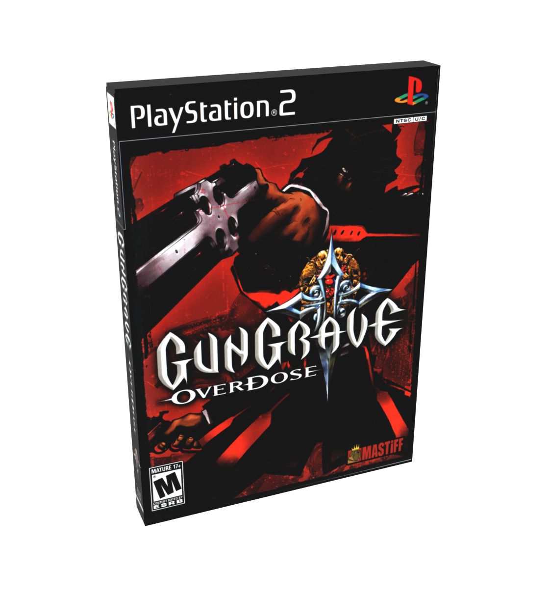 Gungrave OverDose | NTSC | Playstation 2 | PS2 | En | Reproduction Case and Booklet - NO GAME
