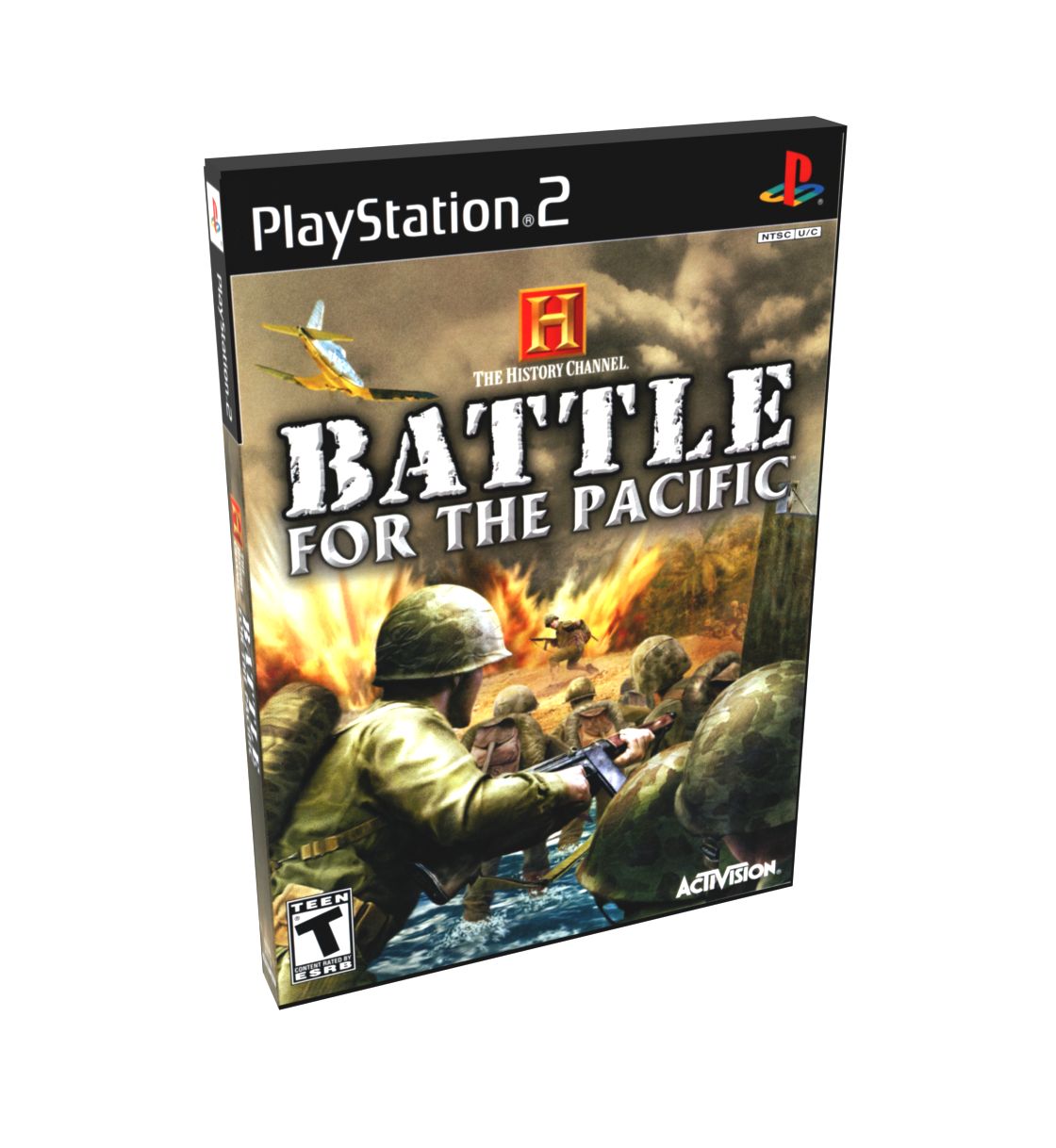 History Channel Battle for the Pacific | NTSC | Playstation 2 | PS2 | En | Reproduction Case and Booklet - NO GAME