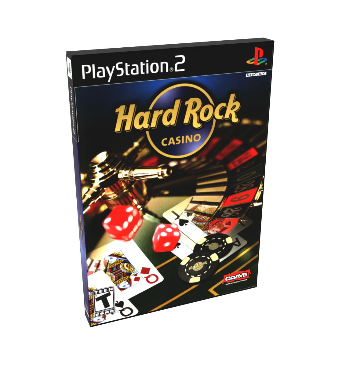 Hard Rock Casino | NTSC | Playstation 2 | PS2 | En | Reproduction Case and Booklet - NO GAME