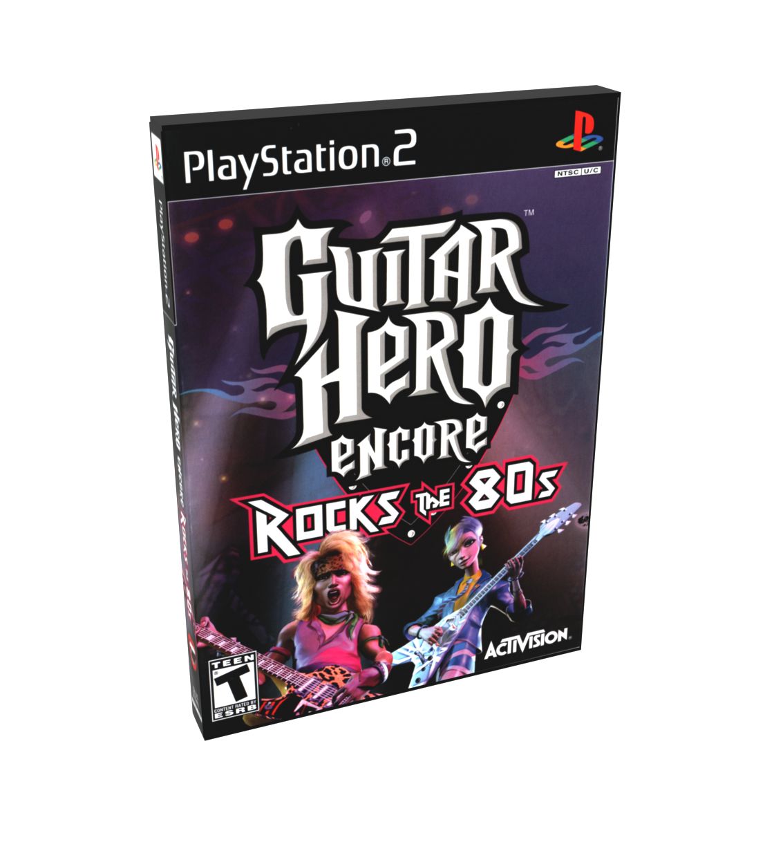 Guitar Hero Encore Rocks the 80&#39;s (L) | NTSC | Playstation 2 | PS2 | En | Reproduction Case and Booklet - NO GAME