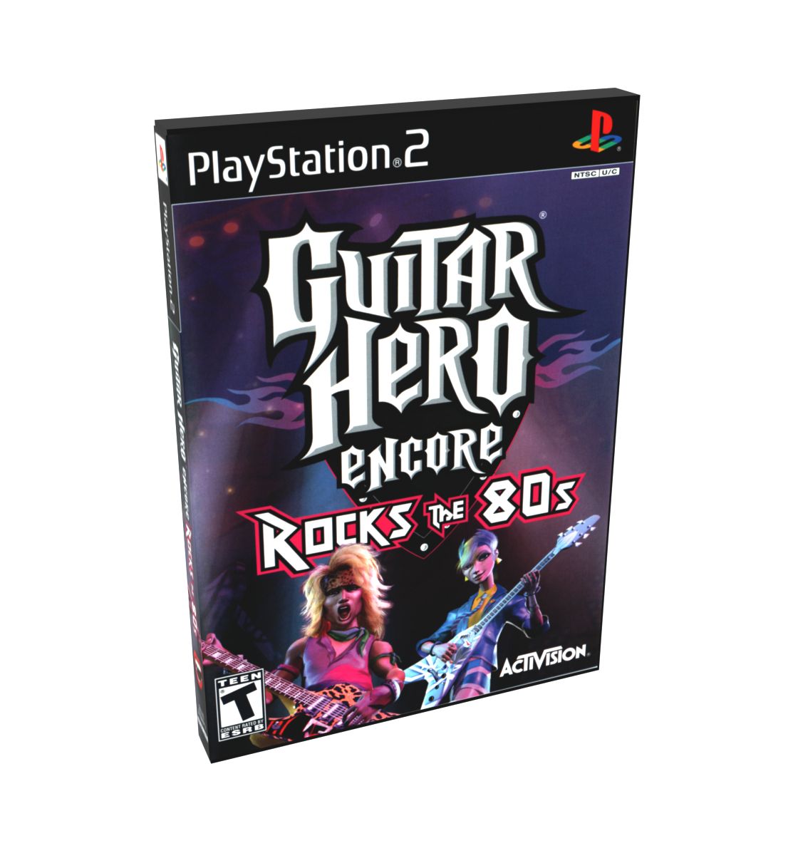 Guitar Hero Encore Rocks the 80&#39;s (P3) | NTSC | Playstation 2 | PS2 | En | Reproduction Case and Booklet - NO GAME