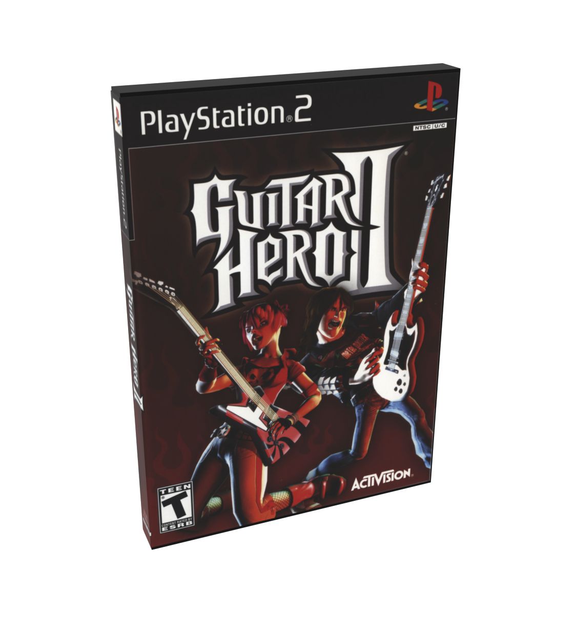 Guitar Hero II (Guitar Hero multi) | NTSC | Playstation 2 | PS2 | En | Reproduction Case and Booklet - NO GAME