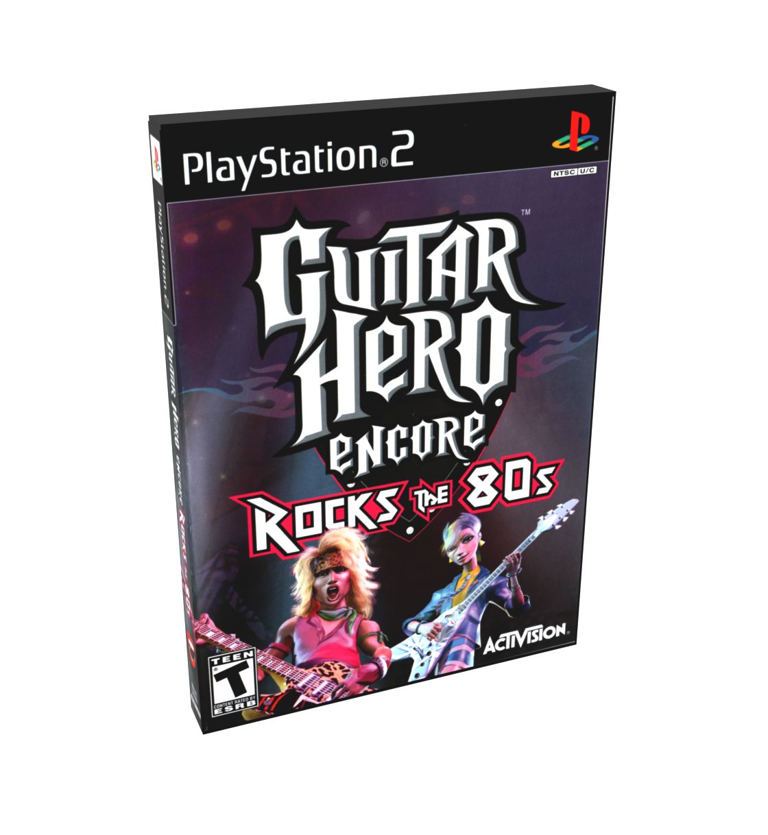 Guitar Hero Encore Rocks the 80&#39;s | NTSC | Playstation 2 | PS2 | En | Reproduction Case and Booklet - NO GAME