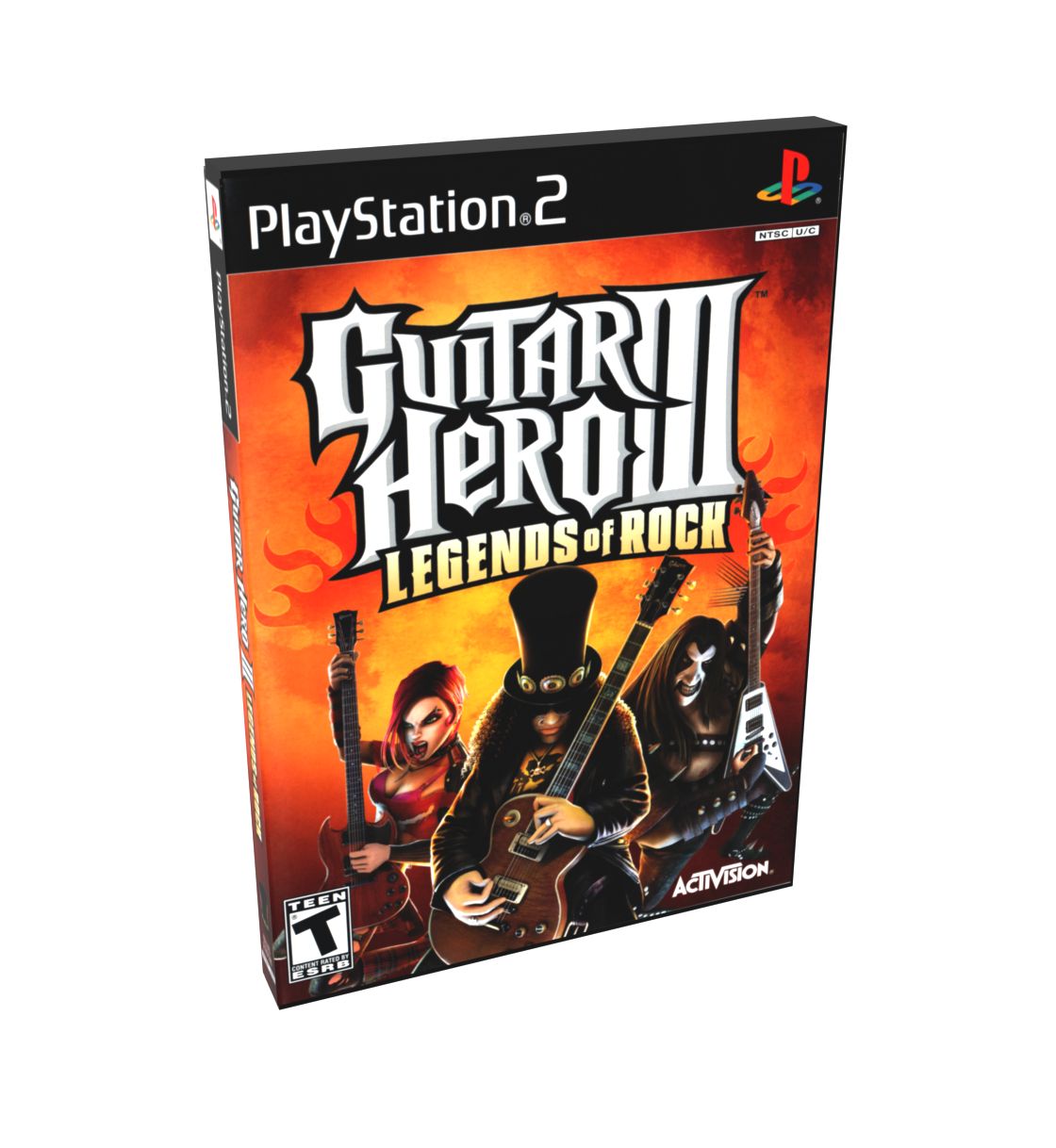 Guitar Hero III Legends of Rock (NFR) | NTSC | Playstation 2 | PS2 | En | Reproduction Case and Booklet - NO GAME