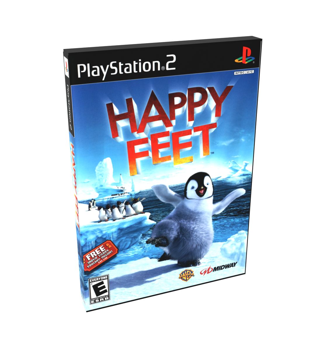 Happy Feet (Movie) | NTSC | Playstation 2 | PS2 | En | Reproduction Case and Booklet - NO GAME