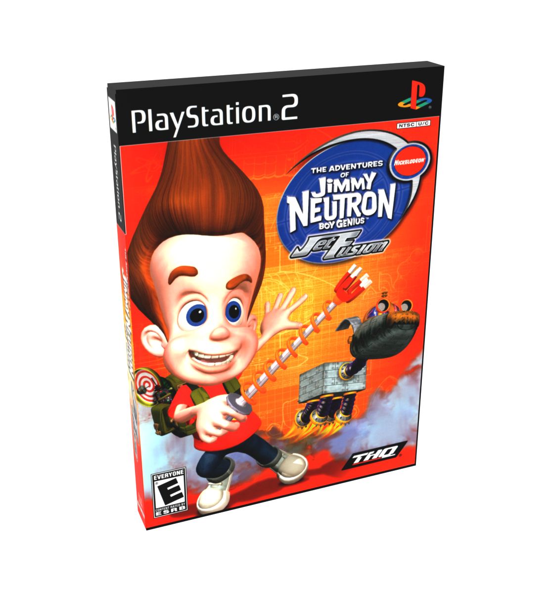 Jimmy Neutron Boy Genius Jet Fusion | NTSC | Playstation 2 | PS2 | En | Reproduction Case and Booklet - NO GAME
