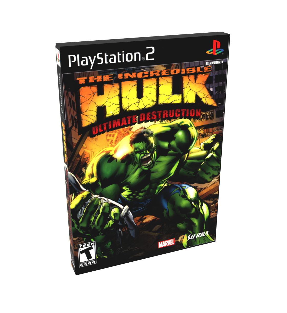 Incredible Hulk, The Ultimate Destruction | NTSC | Playstation 2 | PS2 | En | Reproduction Case and Booklet - NO GAME