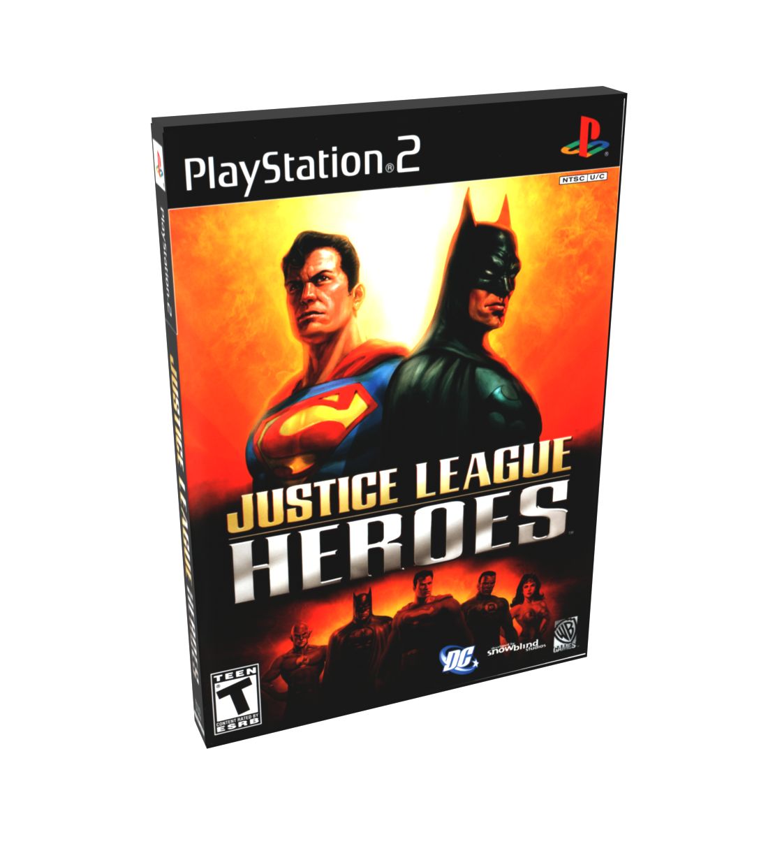 Justice League Heroes | NTSC | Playstation 2 | PS2 | En | Reproduction Case and Booklet - NO GAME