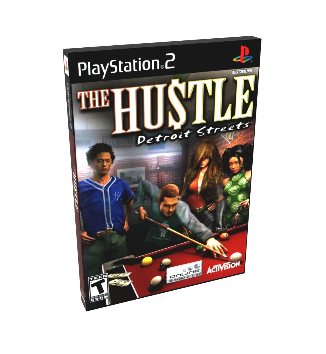 Hustle, The Detroit Streets | NTSC | Playstation 2 | PS2 | En | Reproduction Case and Booklet - NO GAME