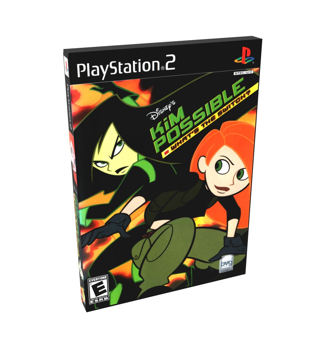 Kim Possible (Disney&#39;s) What&#39;s The Switch | NTSC | Playstation 2 | PS2 | En | Reproduction Case and Booklet - NO GAME