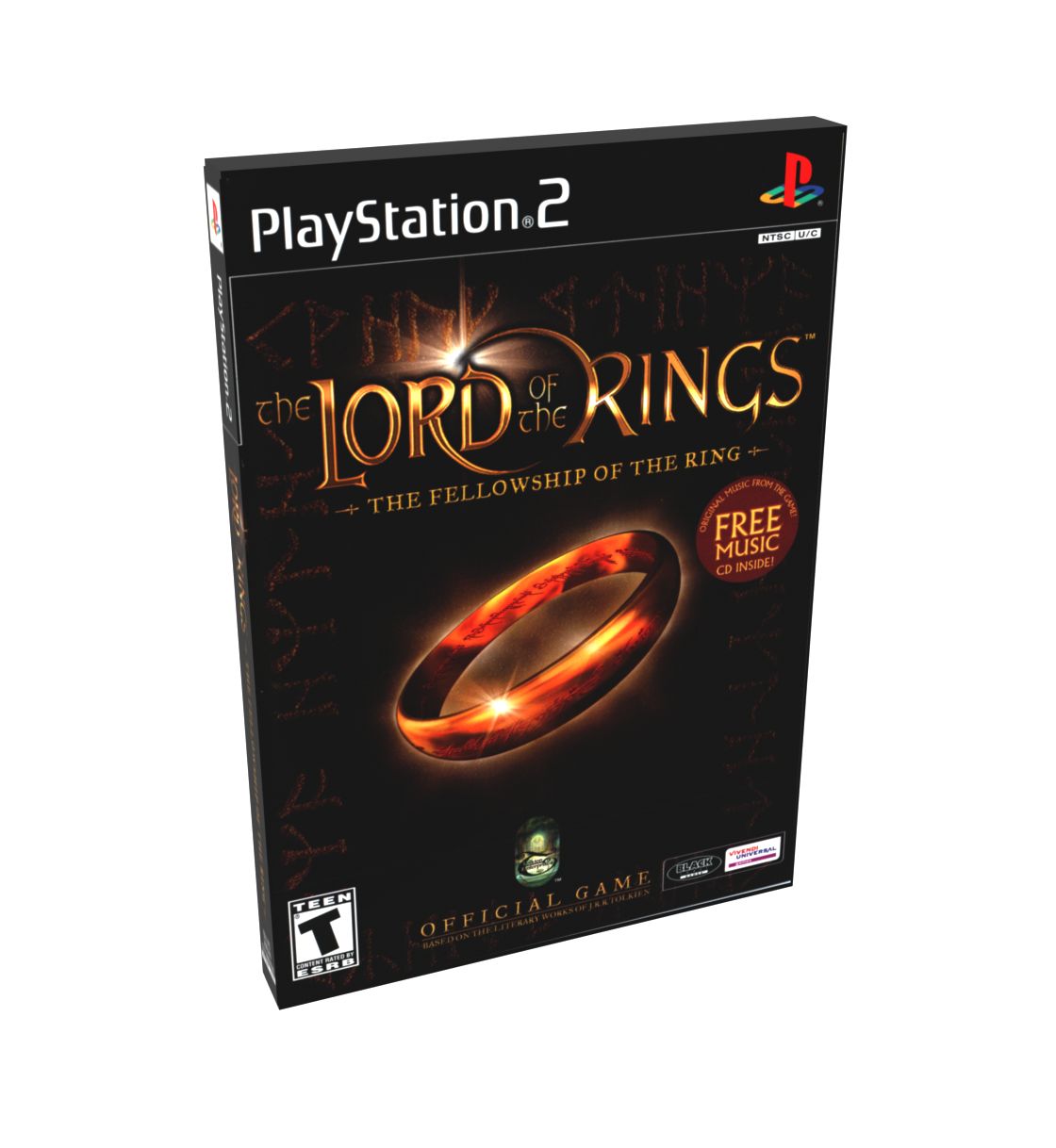 Lord of the Rings, The The Fellowship of the Ring (Soundtrack) | NTSC | Playstation 2 | PS2 | En | Reproduction Case and Booklet - NO GAME