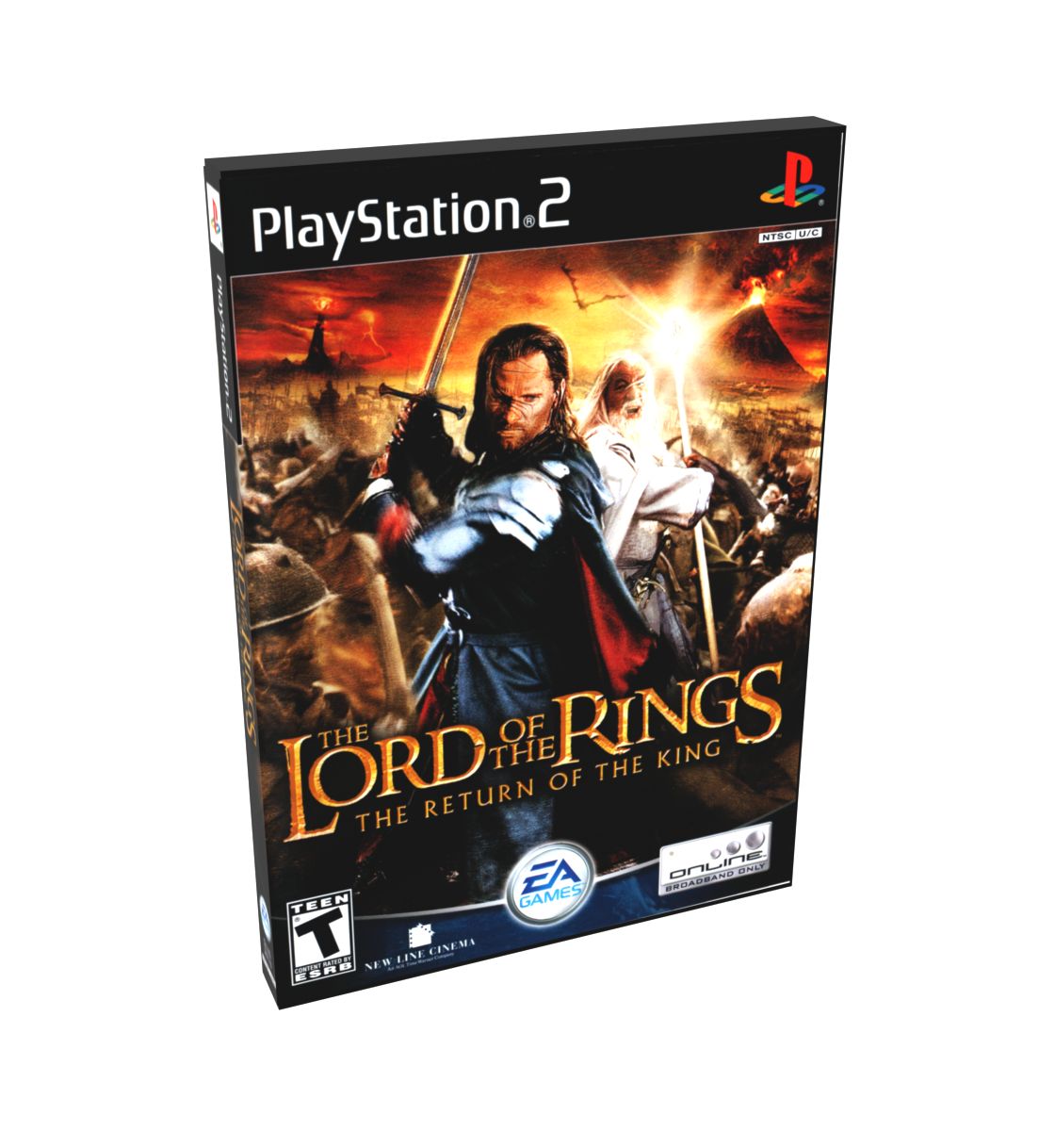 Lord of the Rings, The Return of the King | NTSC | Playstation 2 | PS2 | En | Reproduction Case and Booklet - NO GAME