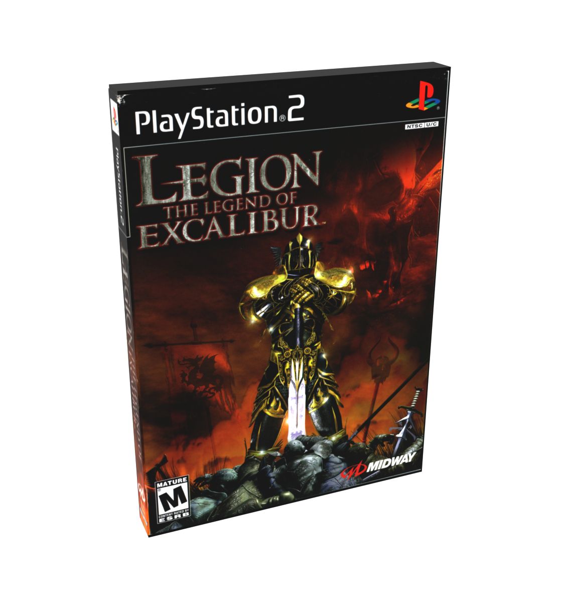 Legion The Legend of Excalibur | NTSC | Playstation 2 | PS2 | En | Reproduction Case and Booklet - NO GAME
