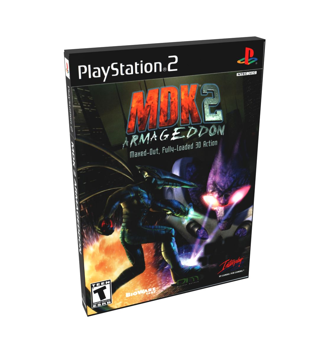 MDK 2 Armageddon | NTSC | Playstation 2 | PS2 | En | Reproduction Case and Booklet - NO GAME