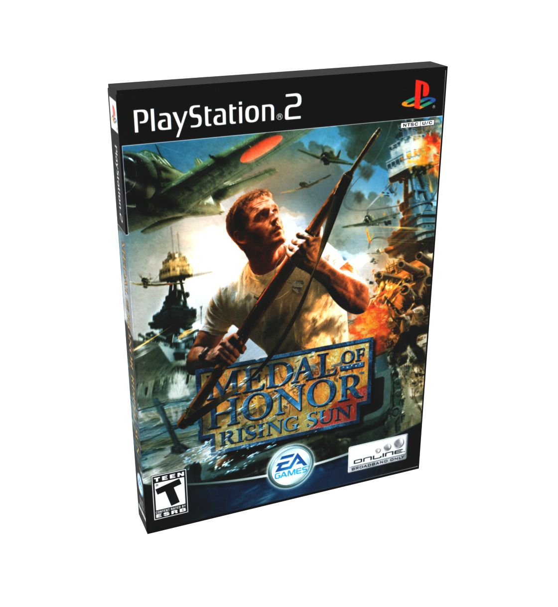 Medal of Honor Rising Sun | NTSC | Playstation 2 | PS2 | En | Reproduction Case and Booklet - NO GAME