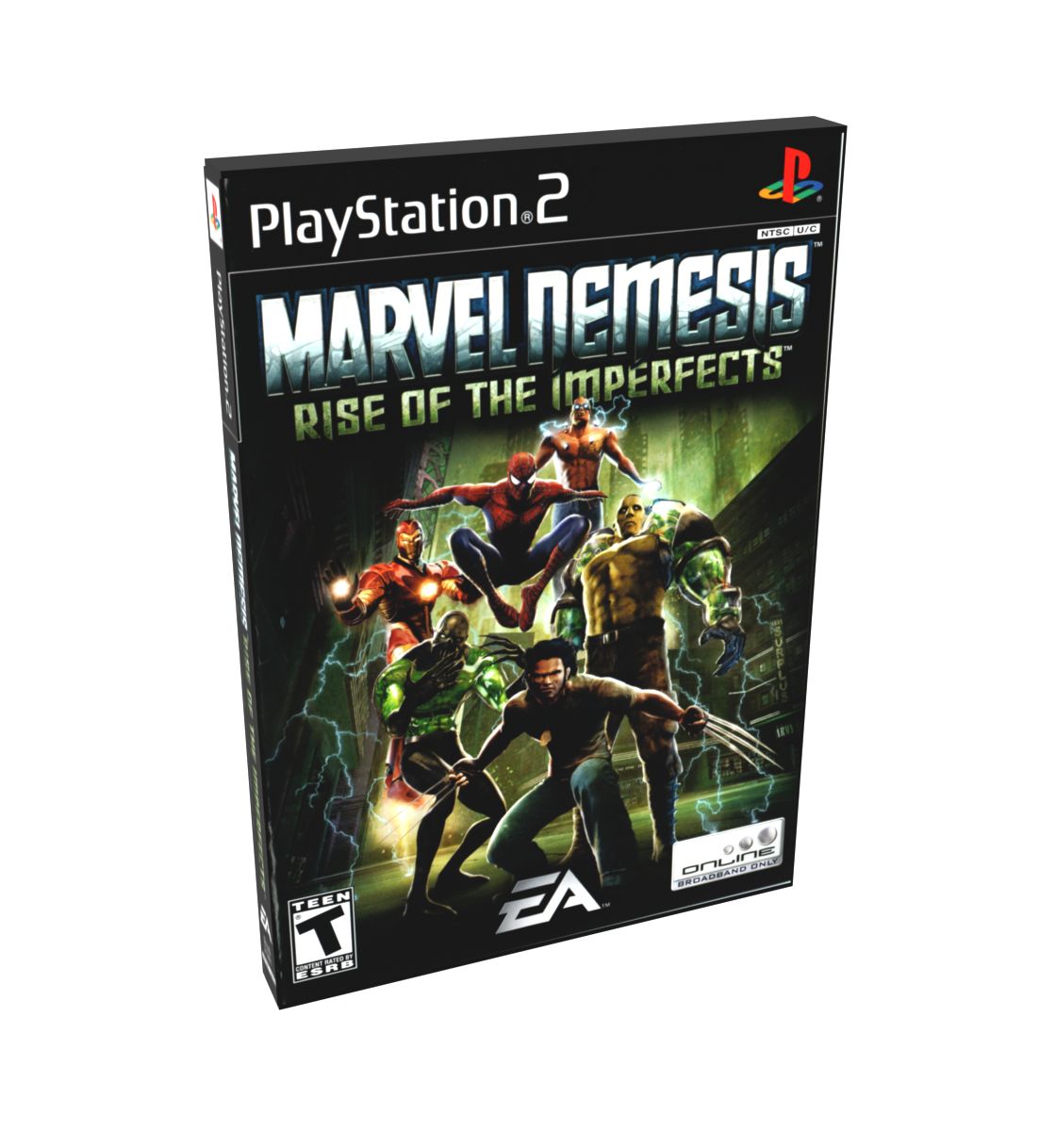 Marvel Nemesis Rise of the Imperfects | NTSC | Playstation 2 | PS2 | En | Reproduction Case and Booklet - NO GAME