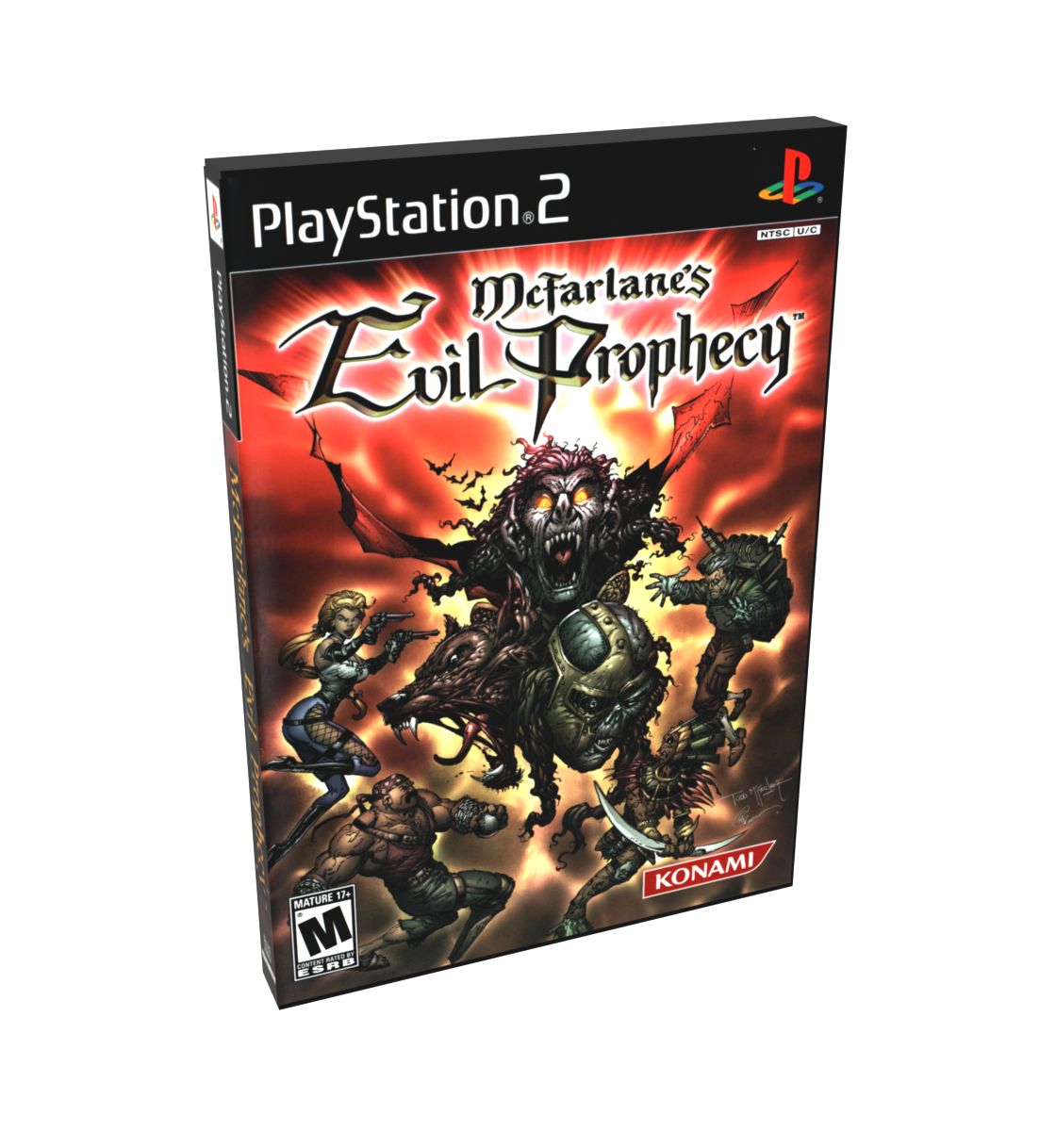 McFarlane&#39;s Evil Prophecy | NTSC | Playstation 2 | PS2 | En | Reproduction Case and Booklet - NO GAME