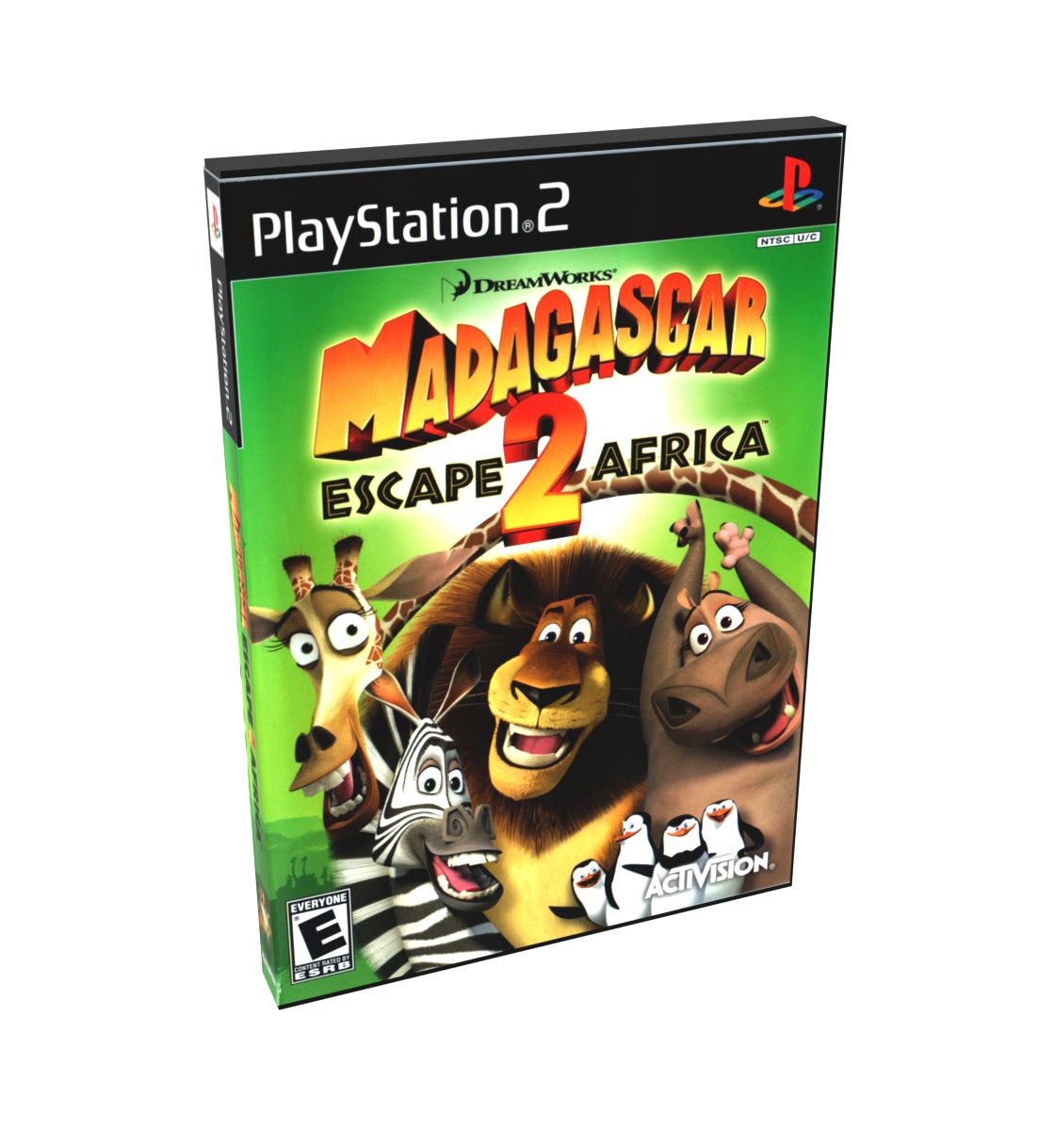 Madagascar 2 Escape 2 Africa | NTSC | Playstation 2 | PS2 | En | Reproduction Case and Booklet - NO GAME