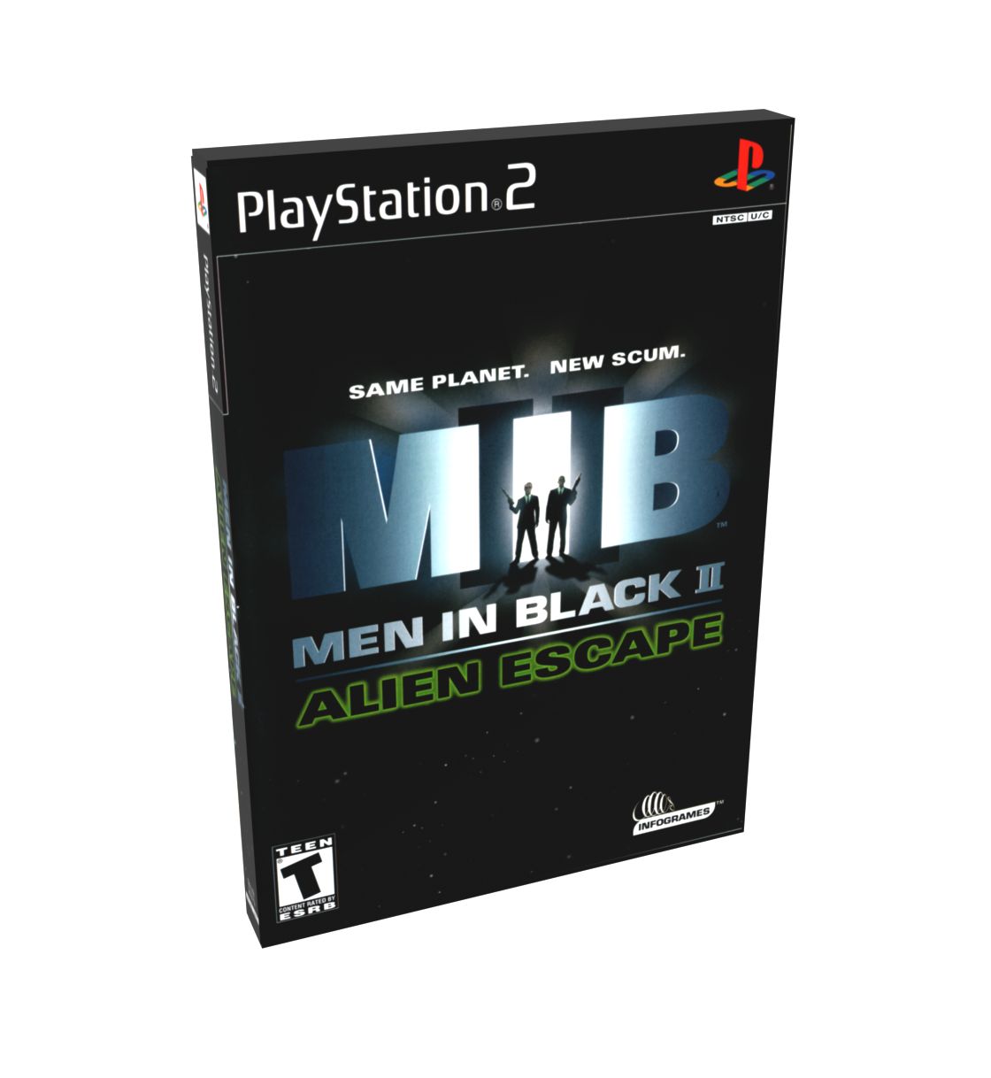 Men In Black II Alien Escape | NTSC | Playstation 2 | PS2 | En | Reproduction Case and Booklet - NO GAME