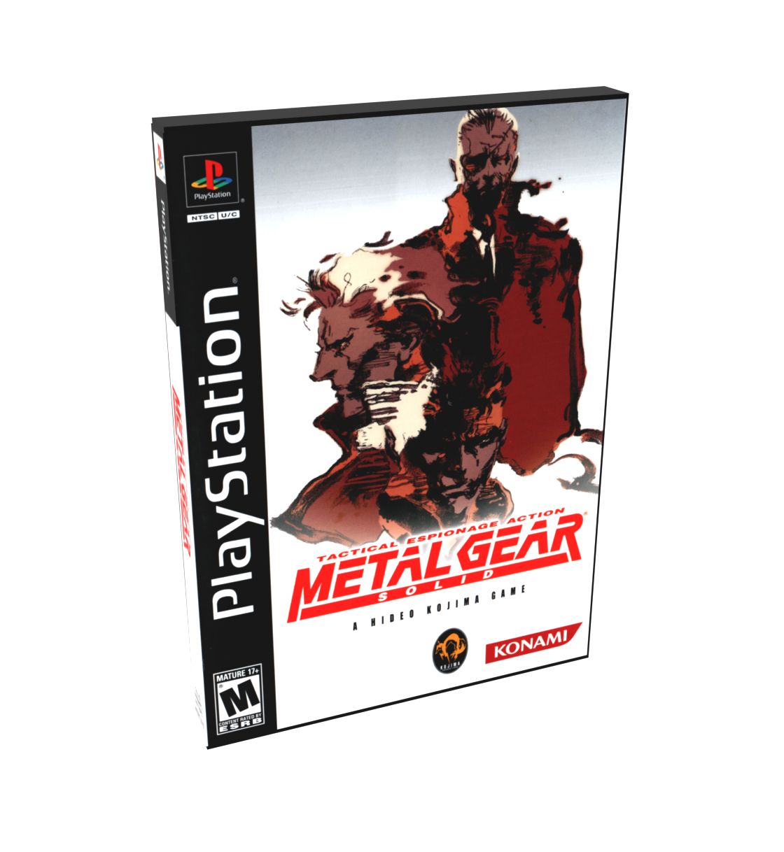 Metal Gear Solid (Metal Gear Solid Essentials multi) | NTSC | Playstation 2 | PS2 | En | Reproduction Case and Booklet - NO GAME