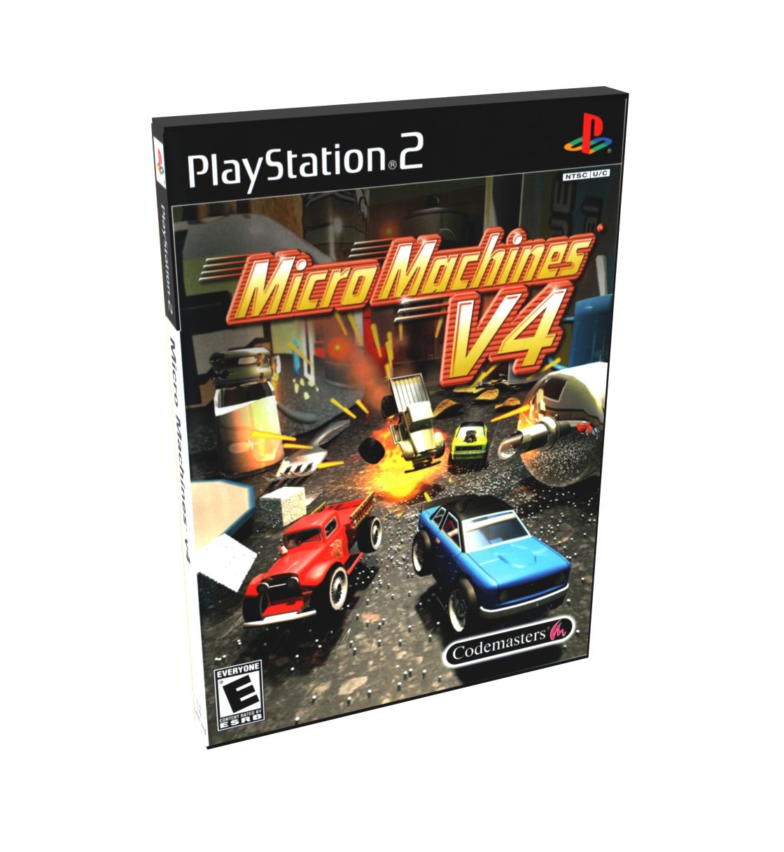Micro Machines V4 | NTSC | Playstation 2 | PS2 | En | Reproduction Case and Booklet - NO GAME