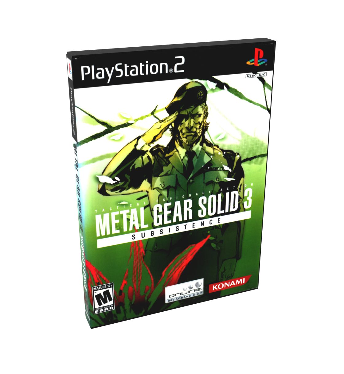 Metal Gear Solid 3 Subsistence | NTSC | Playstation 2 | PS2 | En | Reproduction Case and Booklet - NO GAME