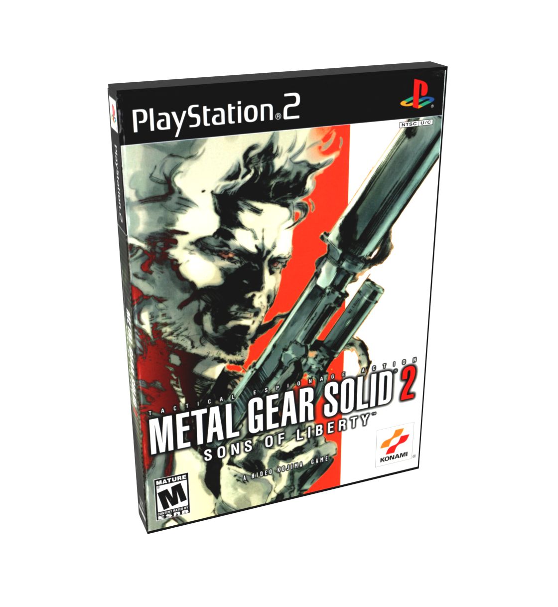 Metal Gear Solid 2 Sons of Liberty | NTSC | Playstation 2 | PS2 | En | Reproduction Case and Booklet - NO GAME