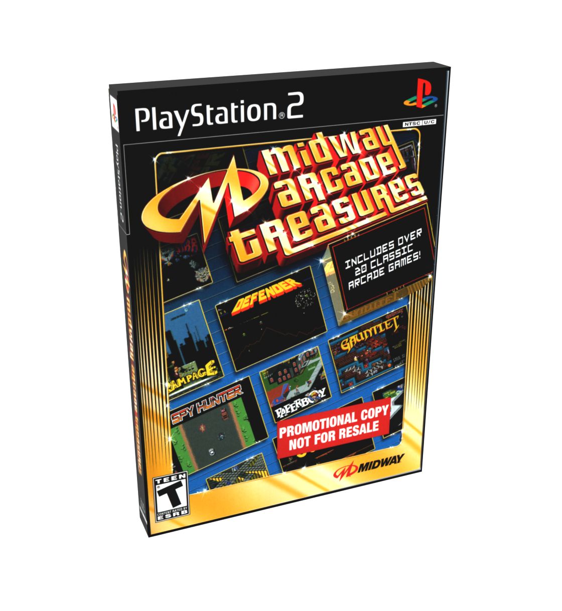 Midway Arcade Treasures (NFR) | NTSC | Playstation 2 | PS2 | En | Reproduction Case and Booklet - NO GAME